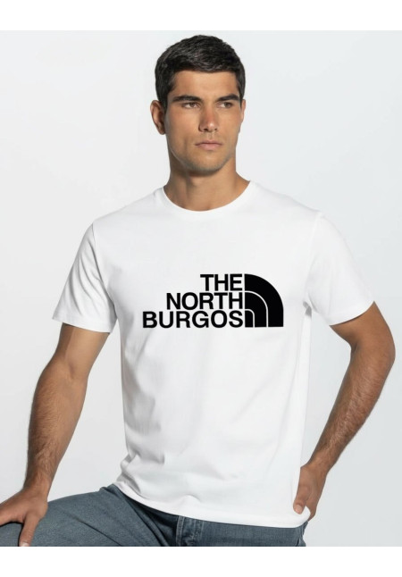 Camiseta Blanca The North Burgos Negra Modelo 15