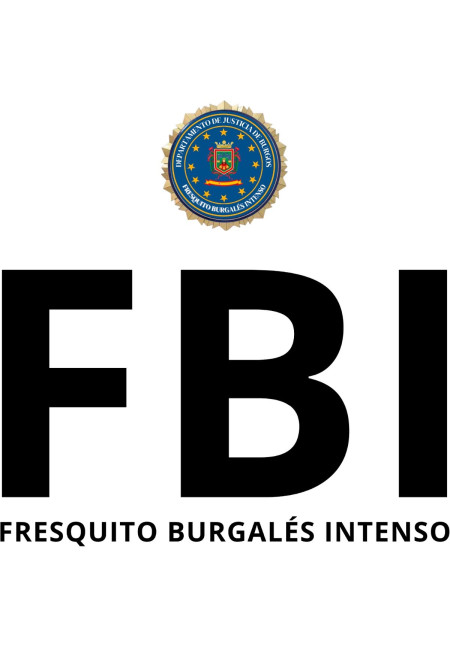 Camiseta Blanca FBI Fresquito Burgalés Intenso Modelo 03