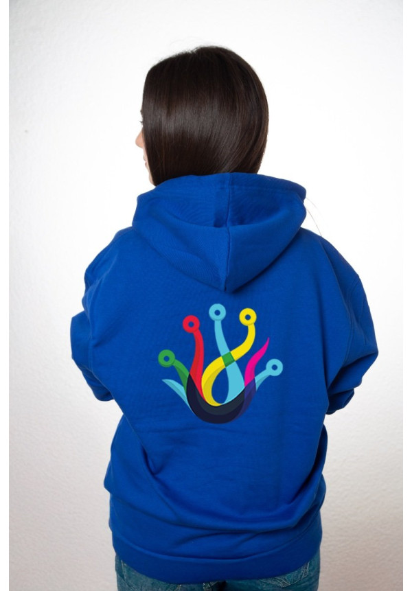 Sudadera Personalizada Unisex Capucha Azul