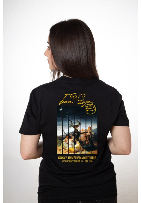Camiseta Negra Goya El Aquelarre Barras