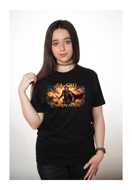 Camiseta Negra El Cid Guerrero