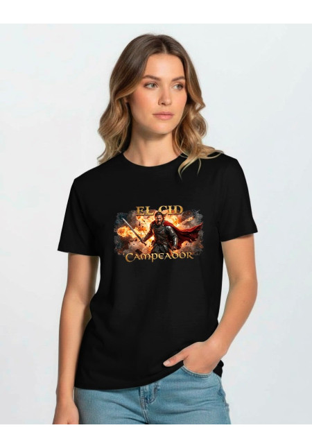 Camiseta Negra El Cid Guerrero