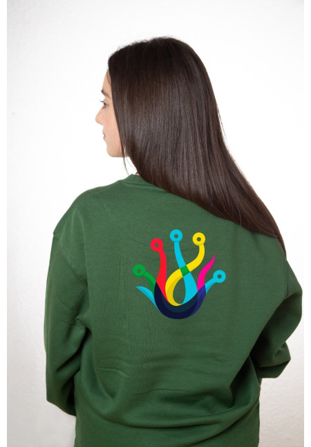 Sudadera Personalizada Unisex Verde