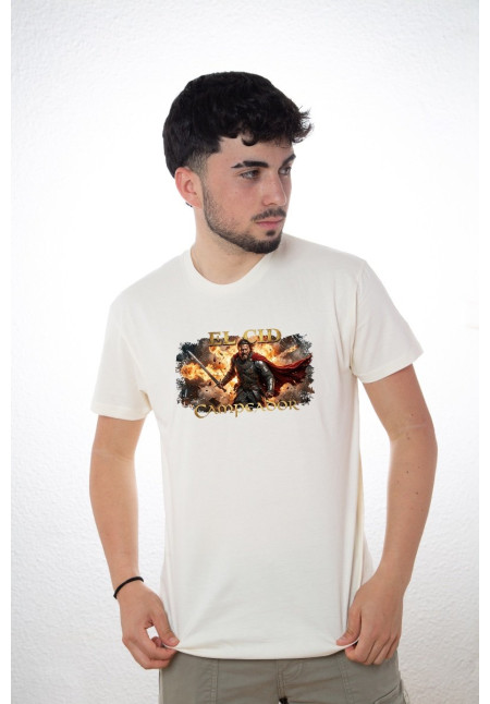 Camiseta Beige Cid Guerrero Camiseta Beige Cid Guerrero