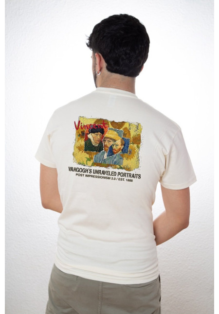Camiseta Beige Vangogh Autorretrato