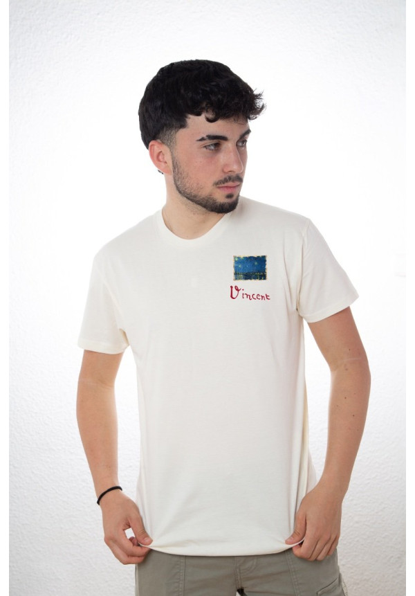 Camiseta Beige Starry Night Over The Rhone