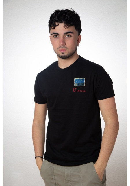 Camiseta Negra Starry Night Over The Rhone