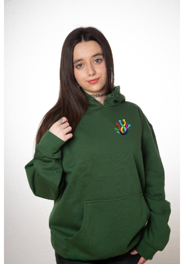 Sudadera Personalizada Unisex Capucha Verde