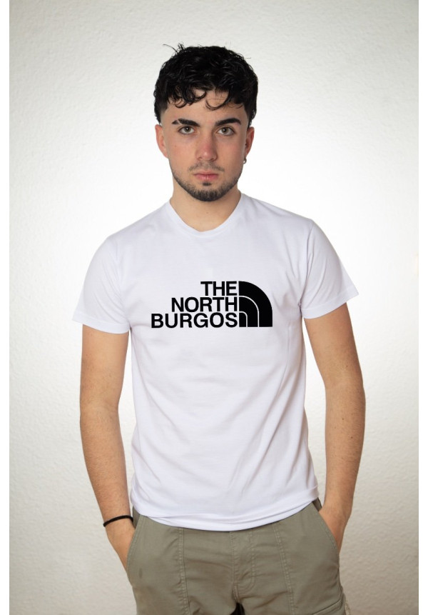 Camiseta Blanca The North Burgos Negra Modelo 15