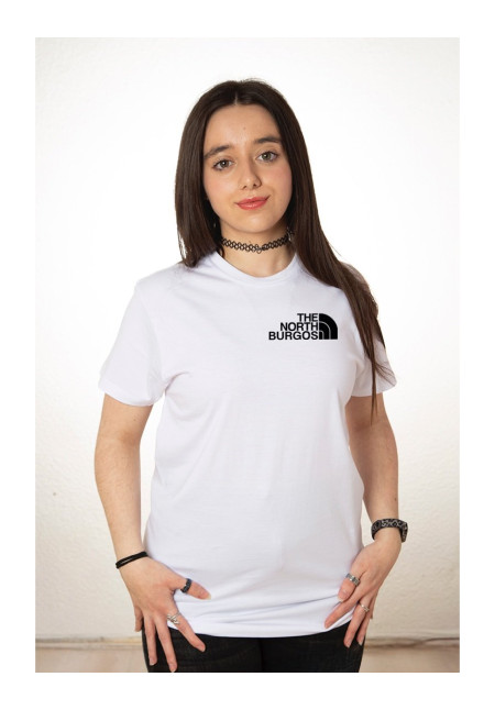 Camiseta Blanca The North Burgos Negra Modelo 02 Camiseta Blanca The North Burgos Negra Modelo 02