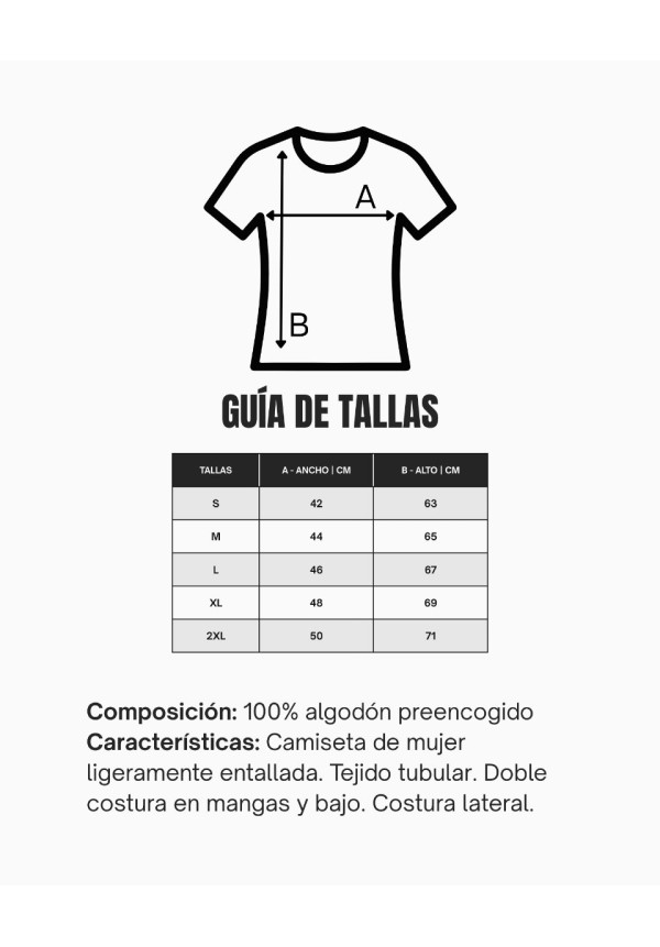 Camiseta Personalizada Mujer Negra