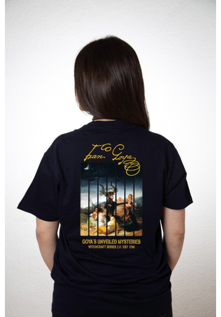 Camiseta Azul Navy Goya El Aquelarre Barras