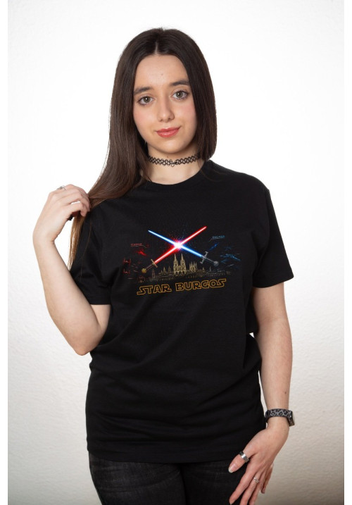 Camiseta Negra Star Burgos Skyline