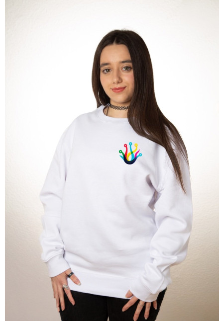 Sudadera Personalizada Unisex Blanca