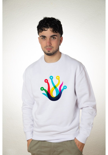 Sudadera Personalizada Unisex Blanca