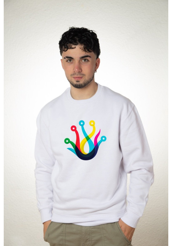 Sudadera Personalizada Unisex Blanca