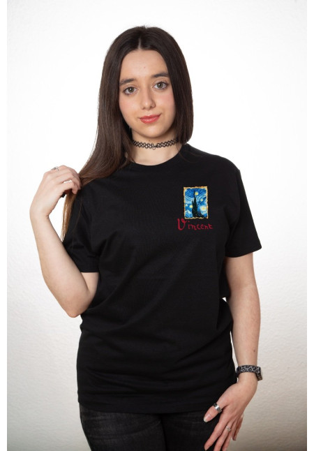 Camiseta Negra Vangogh Starry Night