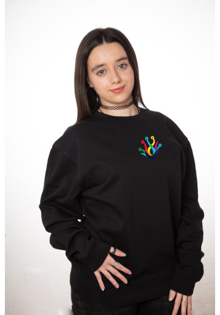 Sudadera Personalizada Unisex Negra
