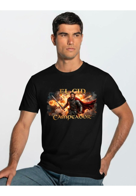 Camiseta Negra El Cid Guerrero