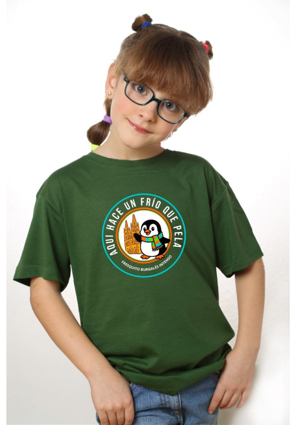 Camiseta Verde Niñ@ Pinguino 04