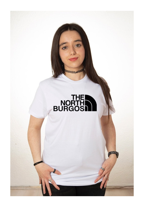 Camiseta Blanca The North Burgos Negra Modelo 15