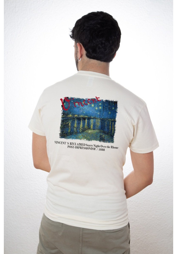 Camiseta Beige Starry Night Over The Rhone