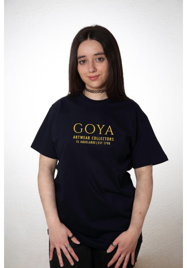 Camiseta Azul Navy Goya El Aquelarre Barras