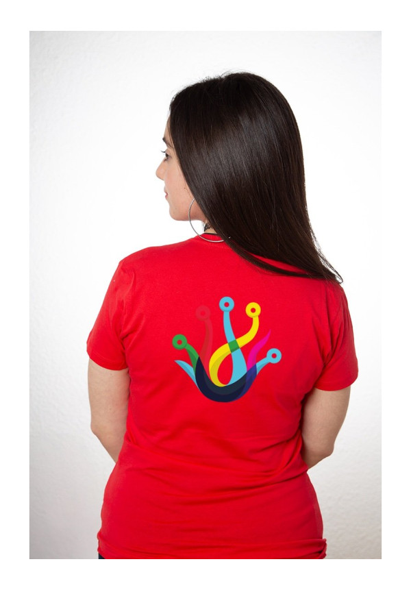 Camiseta Personalizada Mujer Roja