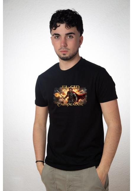 Camiseta Negra El Cid Guerrero Camiseta Negra El Cid Guerrero