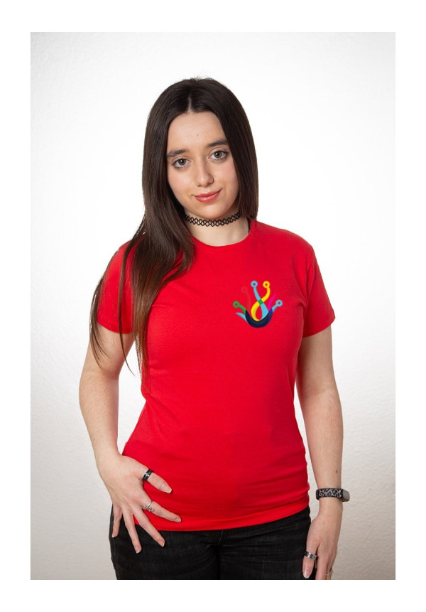 Camiseta Personalizada Mujer Roja