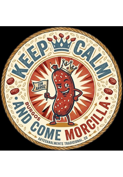 Camiseta Azul Navy Keep Calm Morcilla