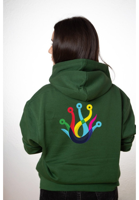 Sudadera Personalizada Unisex Capucha Verde