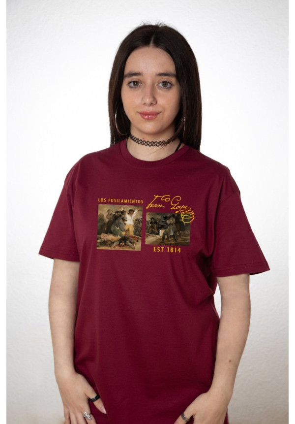 Camiseta Granate Goya Los Fusilamientos V3