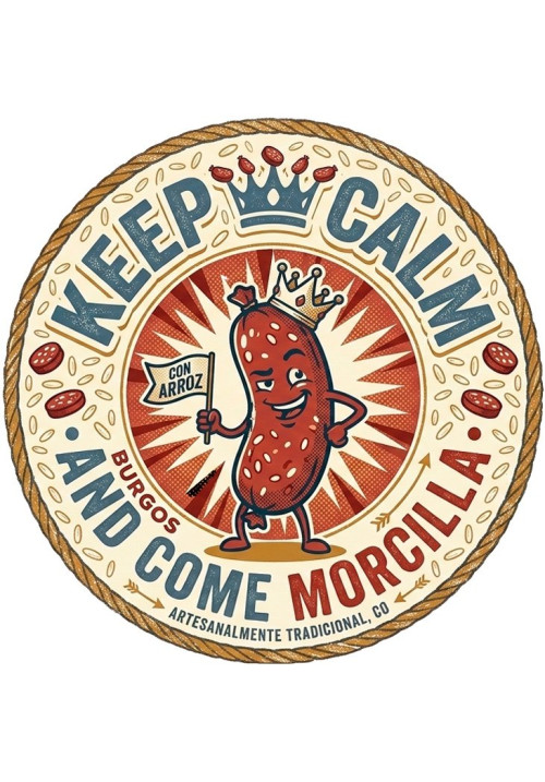 Camiseta Granate Keep Calm Morcilla