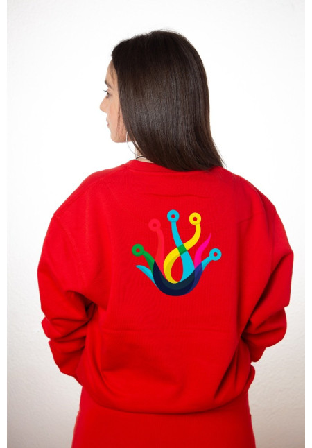 Sudadera Personalizada Unisex Roja