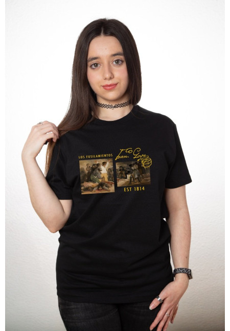Camiseta Negra Goya Los Fusilamientos V3