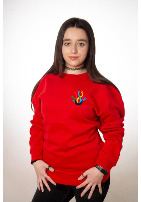 Sudadera Personalizada Unisex Roja