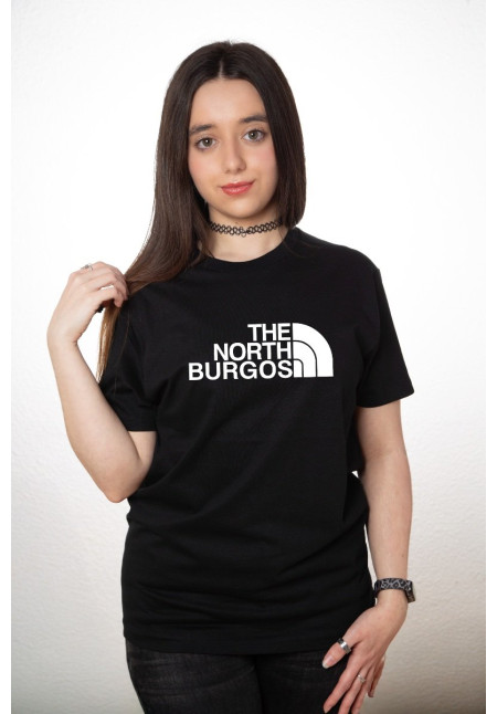 Camiseta Negra The North Burgos Negra Modelo 01 Camiseta Negra The North Burgos Negra Modelo 01