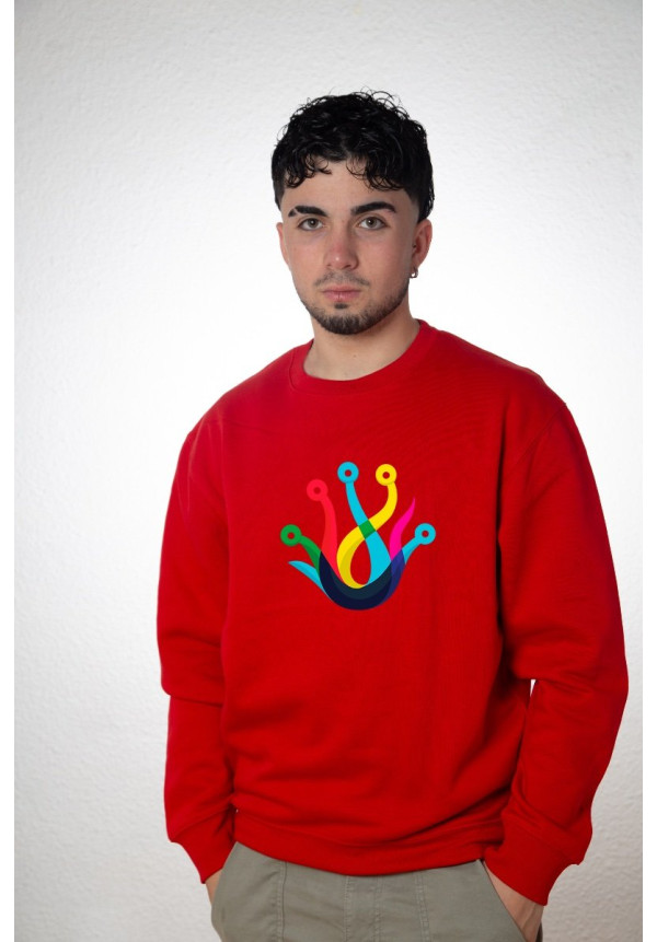 Sudadera Personalizada Unisex Roja