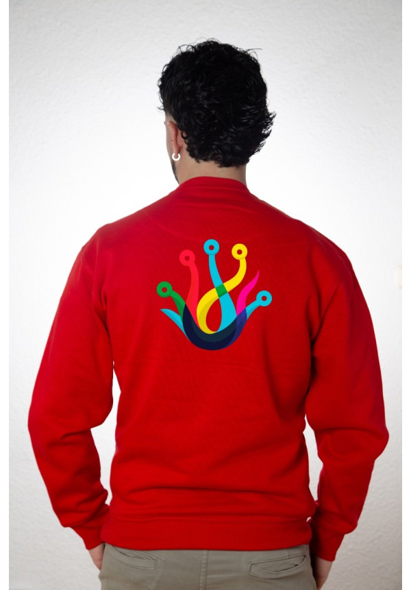 Sudadera Personalizada Unisex Roja