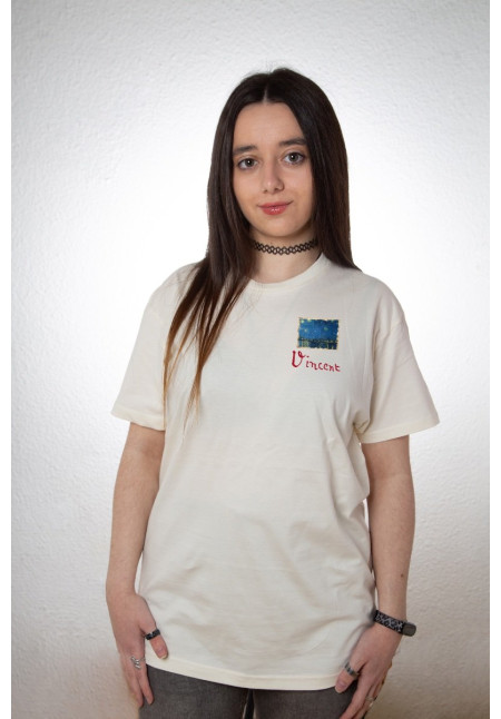 Camiseta Beige Starry Night Over The Rhone