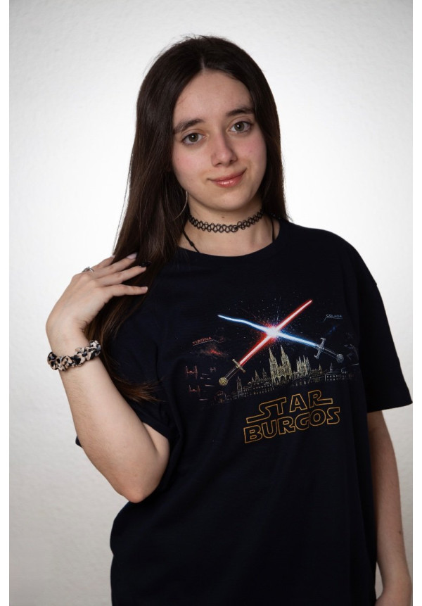 Camiseta Azul Navy Star Burgos Skyline