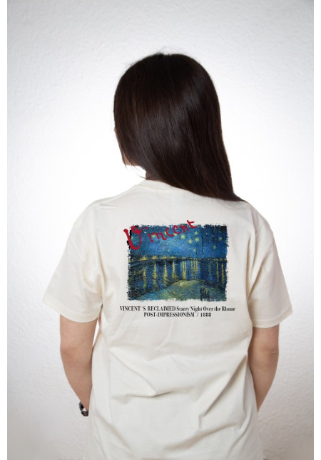 Camiseta Beige Starry Night Over The Rhone