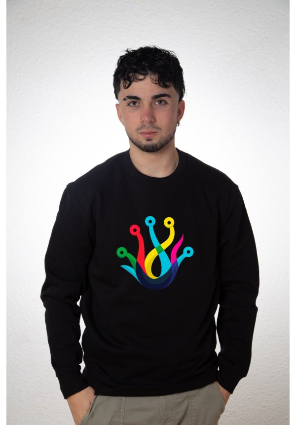 Sudadera Personalizada Unisex Negra