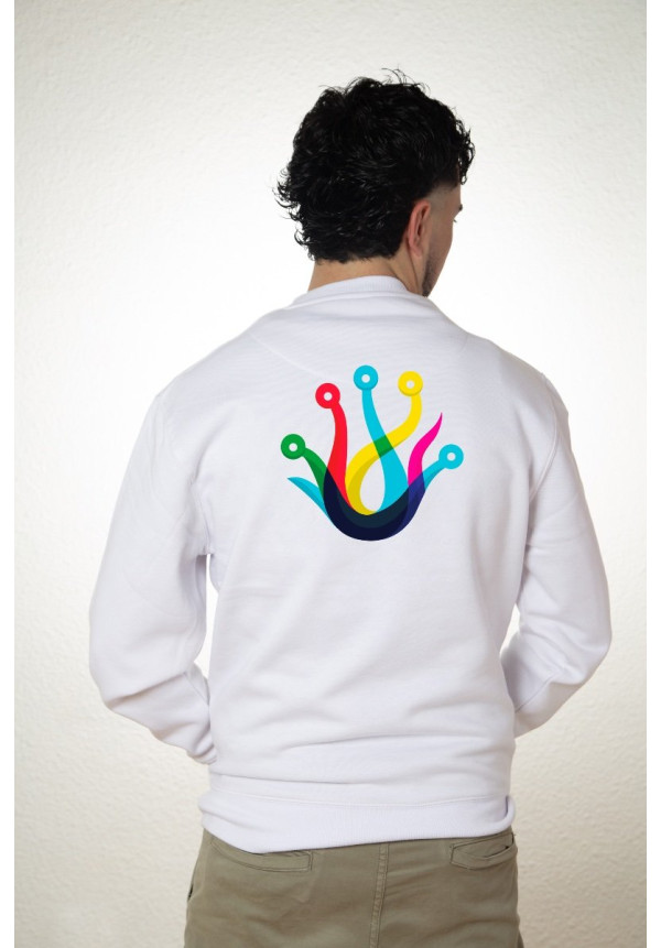 Sudadera Personalizada Unisex Blanca